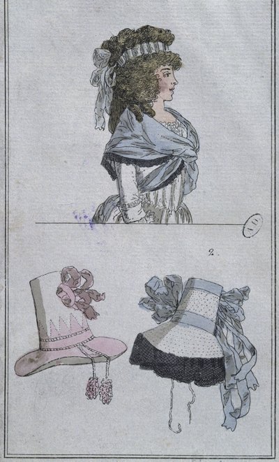 Peinados y sombreros de French School