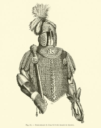 Media armadura de Juan III Sobieski de French School