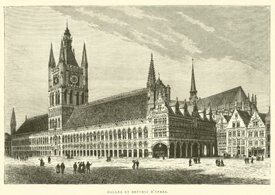 Mercados y campanario de Ypres de French School