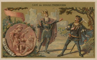 Hamlet - Ilustración de una escena de la obra de William Shakespeare de French School