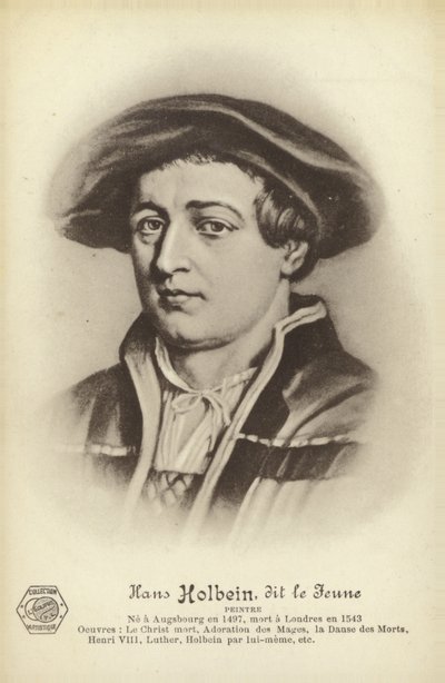 Hans Holbein, el Joven, pintor alemán (litografía) de French School