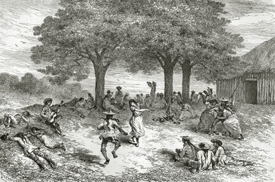 Cosecha de coca, Perú, ilustración de la revista Le Tour du Monde, 1877 de French School