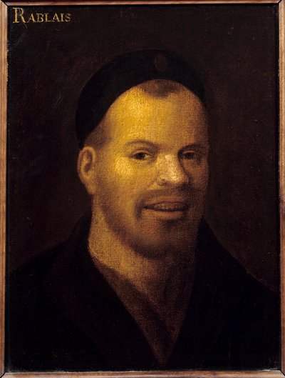 Cabeza de fantasía identificada como François Rabelais de French School