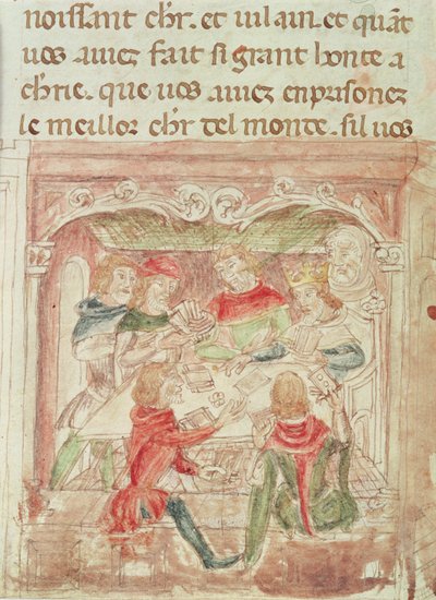 Cartas de Corazón y Diamante, siglos XVII-XVIII de French School