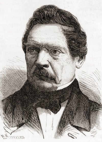 Henri-Gustave Delvigne, de Les Merveilles de la Science, publicado c.1870 de French School