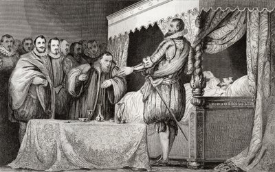 Enrique III (1551-89) nombra a Bearnais (1553-1610) como su sucesor, de 