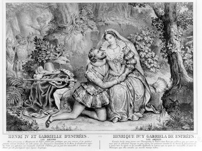 Enrique IV (1553-1610), rey de Francia y Gabrielle d
