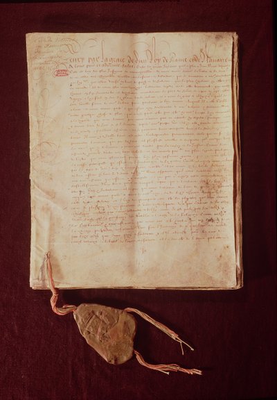 Enrique IV, por la gracia de Dios, rey de Francia y Navarra, primera página de 