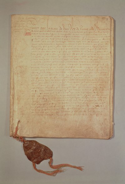 Enrique IV, Por la Gracia de Dios, Rey de Francia y Navarra, primera página de 