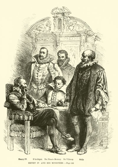 Enrique IV y sus ministros de French School