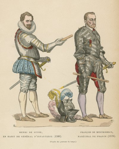 Enrique I, Duque de Guisa y Francisco de Montmorency, Mariscal de Francia de French School