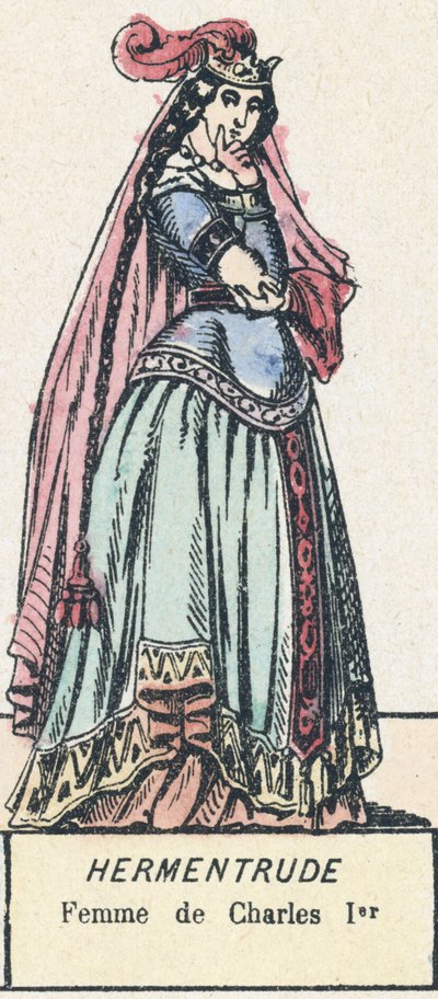 Hermentrude, esposa de Carlos I de French School