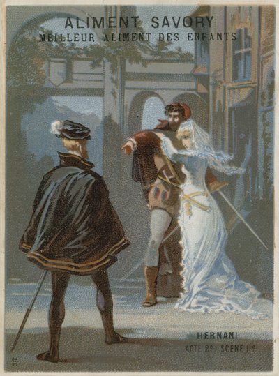Hernani, Acto 2, escena II de French School