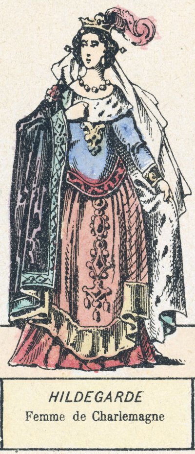 Hildegarda, esposa de Carlomagno de French School