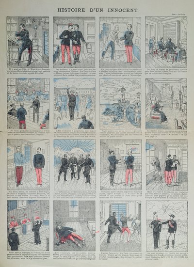 Historia de un inocente, historia ilustrada del Caso Dreyfus de French School