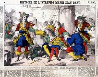 Historia del intrépido marinero Jean Bart - Imágenes de Epinal, siglo XIX de French School