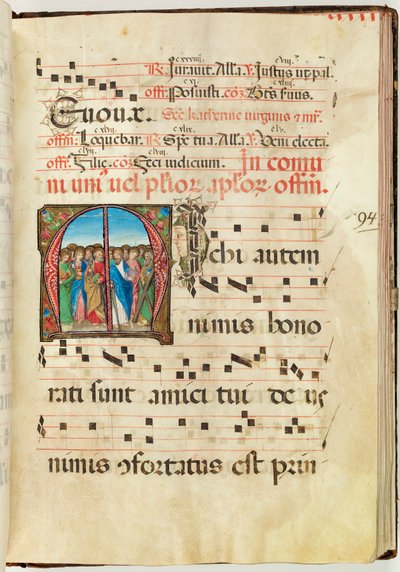 Santos Apóstoles, Gradual, f.94 de French School