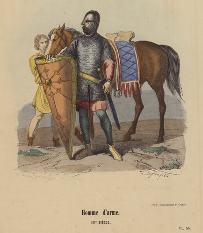 Hombre de armas, Siglo XII de French School