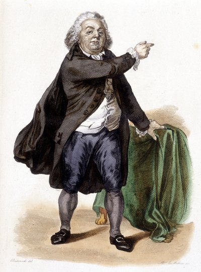Honoré Gabriel (Honoré-Gabriel) Riqueti, Conde de Mirabeau (1749-1791) - en "Le Plutarque Français" de Mennechet de French School