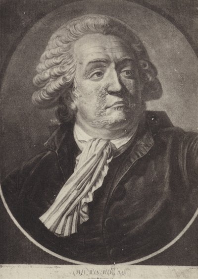 Honore Gabriel Riqueti, conde de Mirabeau, político y orador revolucionario francés de French School