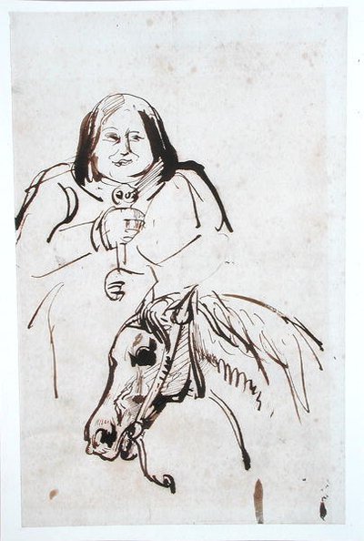 Honoré de Balzac (1799-1850) y su Caballo de French School