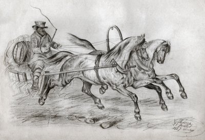 Tranvía de caballos de French School