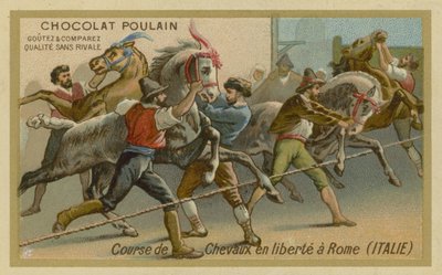 Carreras de caballos en Roma de French School