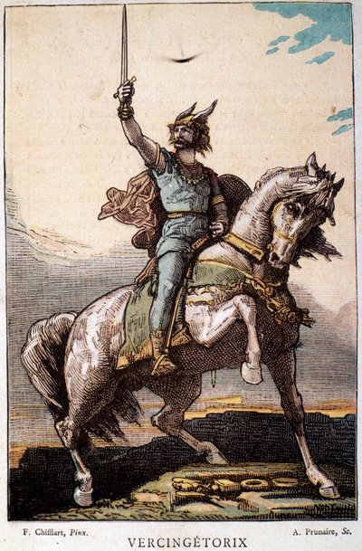 Vercingétorix a caballo de French School