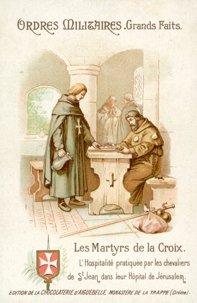 Hospitalidad proporcionada por los Caballeros de San Juan en Jerusalén de French School