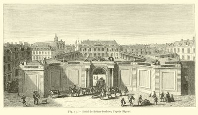 Hotel de Rohan-Soubise; según Rigaud de French School