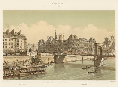 Hotel de Ville, 1842 de French School