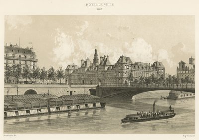 Hotel de Ville, 1867 de French School