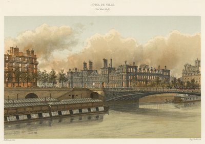 Hotel de Ville, 24 de mayo de 1871 de French School