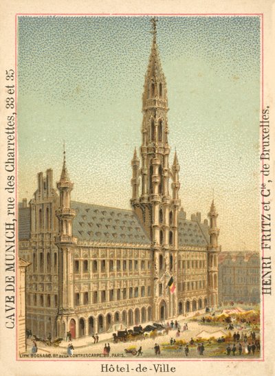 Hotel de Ville, Grand Place, Bruselas de French School