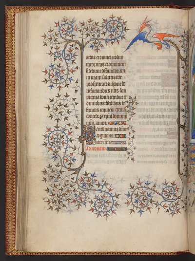 Horas de la Virgen, Libro de Horas, Add MS 32454 f.37v, Francia de French School