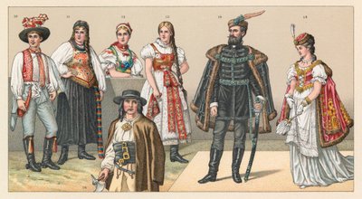 Traje de Hungría y Croacia de French School