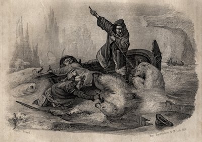 Caza de Osos Polares en el Siglo XVIII de French School