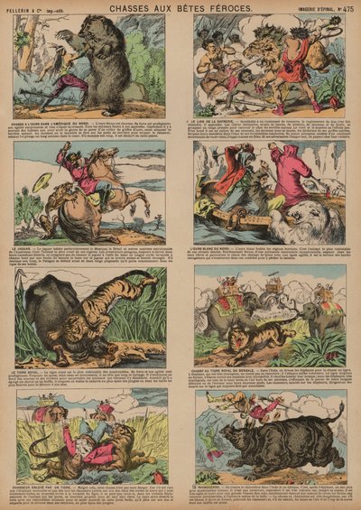 Cazando animales feroces de French School