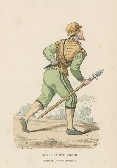 Cazador, siglo XVI de French School