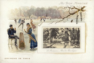 Patinaje sobre hielo en lago congelado de French School