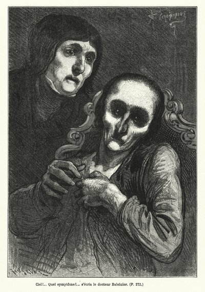 Ilustración para Le Juif Errant (grabado) de French School