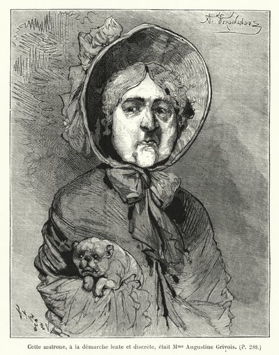 Ilustración para Le Juif Errant (grabado) de French School