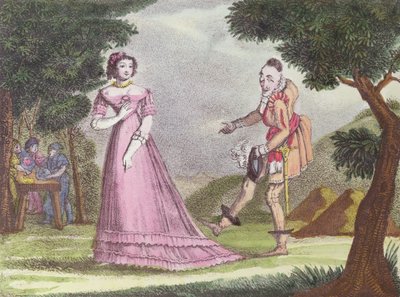 Ilustración para Riquet a la Houppe, cuento de hadas de Charles Perrault, c. 1820-30 de French School