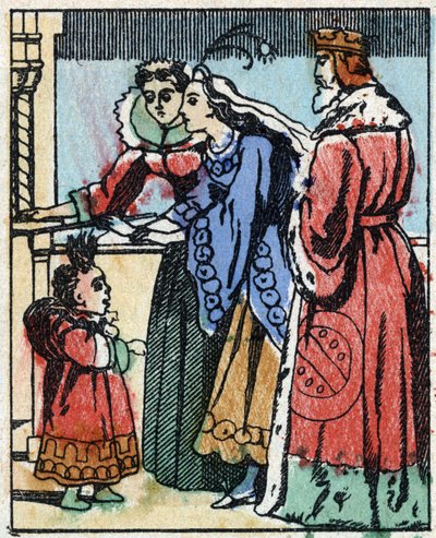 Ilustración para “Riquet a la houppe”, cuento de Charles Perrault (1628-1703), escritor francés. Grabado en madera de Imaging Pellerin - Epinal, finales del siglo XIX. de French School