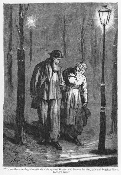 Ilustración para El Asesino, Una Novela Realista, de Emile Zola (grabado) de French School