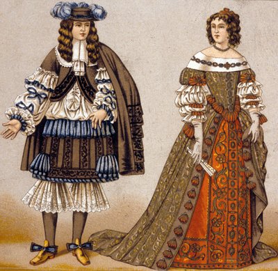 Ilustración de los personajes Alceste y Celimene en la obra 