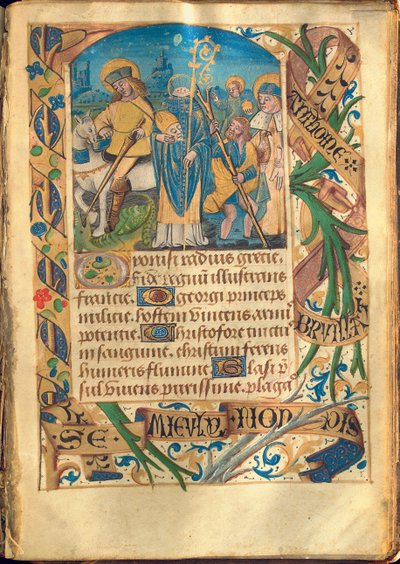 Ilustración del "Libro de Horas, Uso de Roma", c.1480 de French School