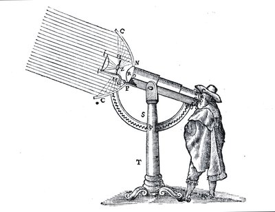 Ilustración de La Dioptrique por René Descartes (1596-1650), siguiendo el Discours de la Méthode publicado por primera vez en Leiden en 1637 de French School