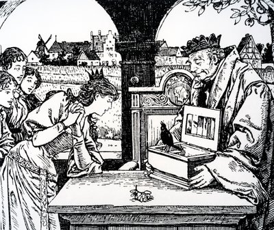 Ilustración de La Princesa y el Porquerizo por Hans Christian Andersen de French School