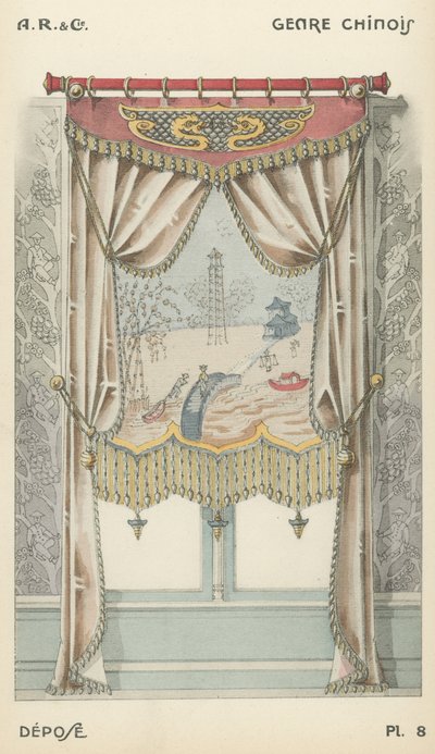 Ilustración del catálogo de productos de diseño interior de A R & Cie, Francia de French School